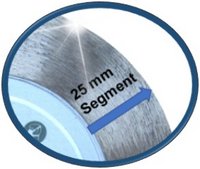 3925 Fliese 25 mit 25 mm hohem Segment
