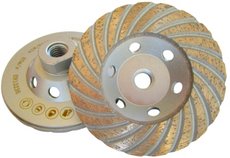 4817.M14 Schleifteller Turbo Ø 100 und 125 mm mit 14-Anschluss 4817.M14 Schleiftopf Turbo Ø 100 und 125 mm mit 14-Anschluss
